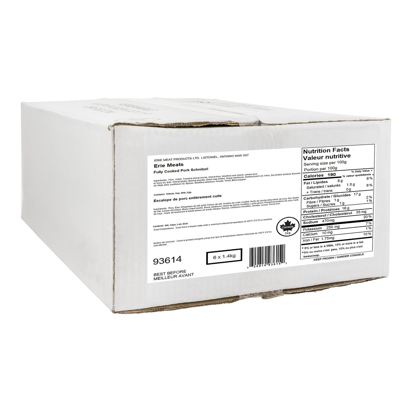 Erie Meat Pork Schnitzel, 4 kg - image 2