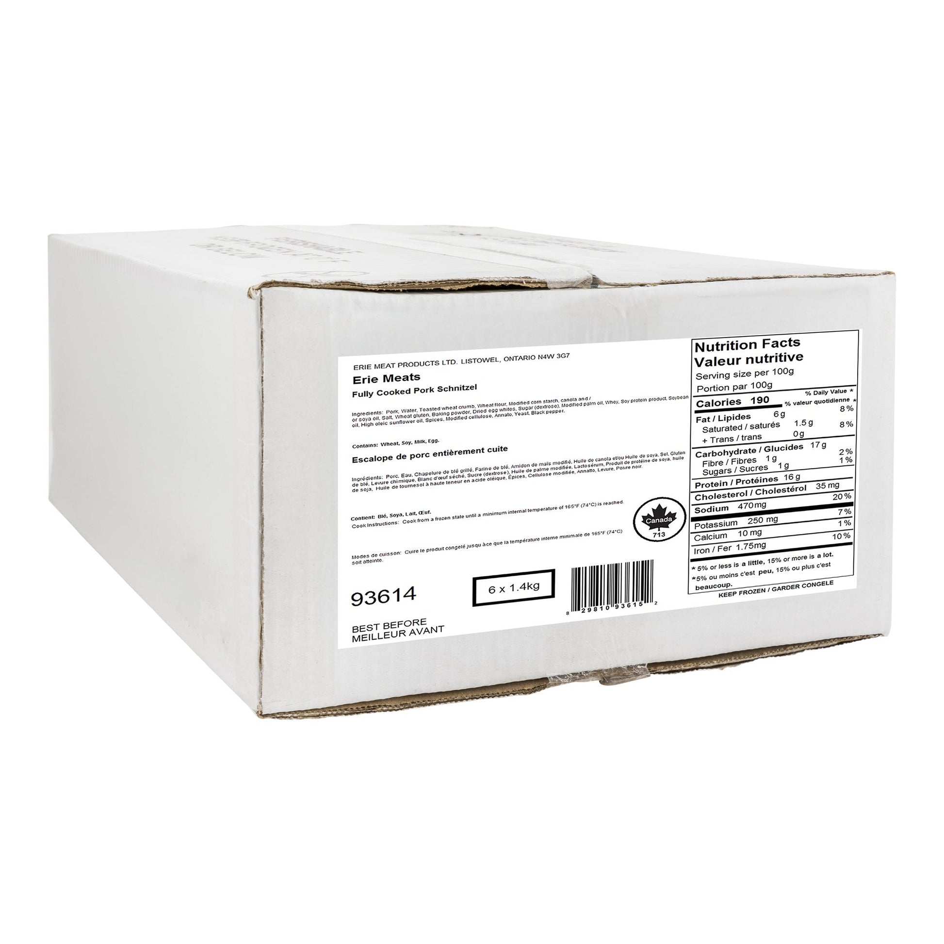 Erie Meat Pork Schnitzel, 4 kg - image 2