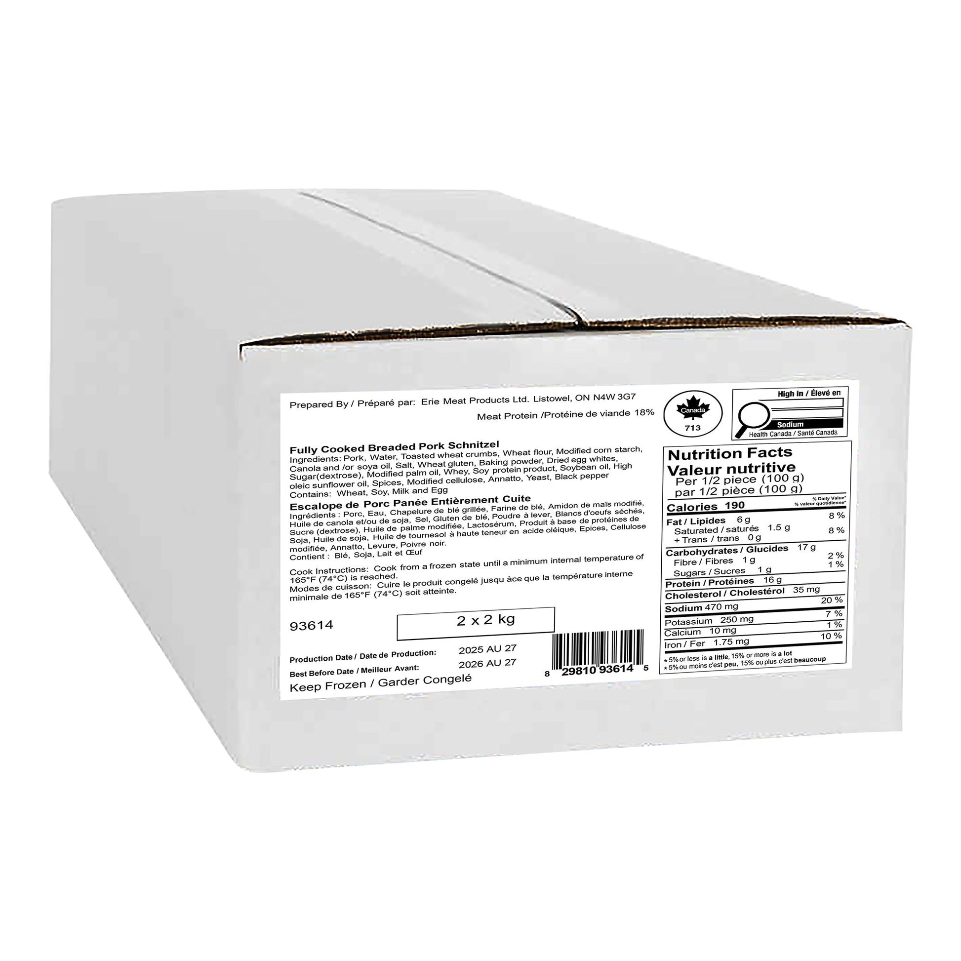 Erie Meat Pork Schnitzel, 4 kg - image 3