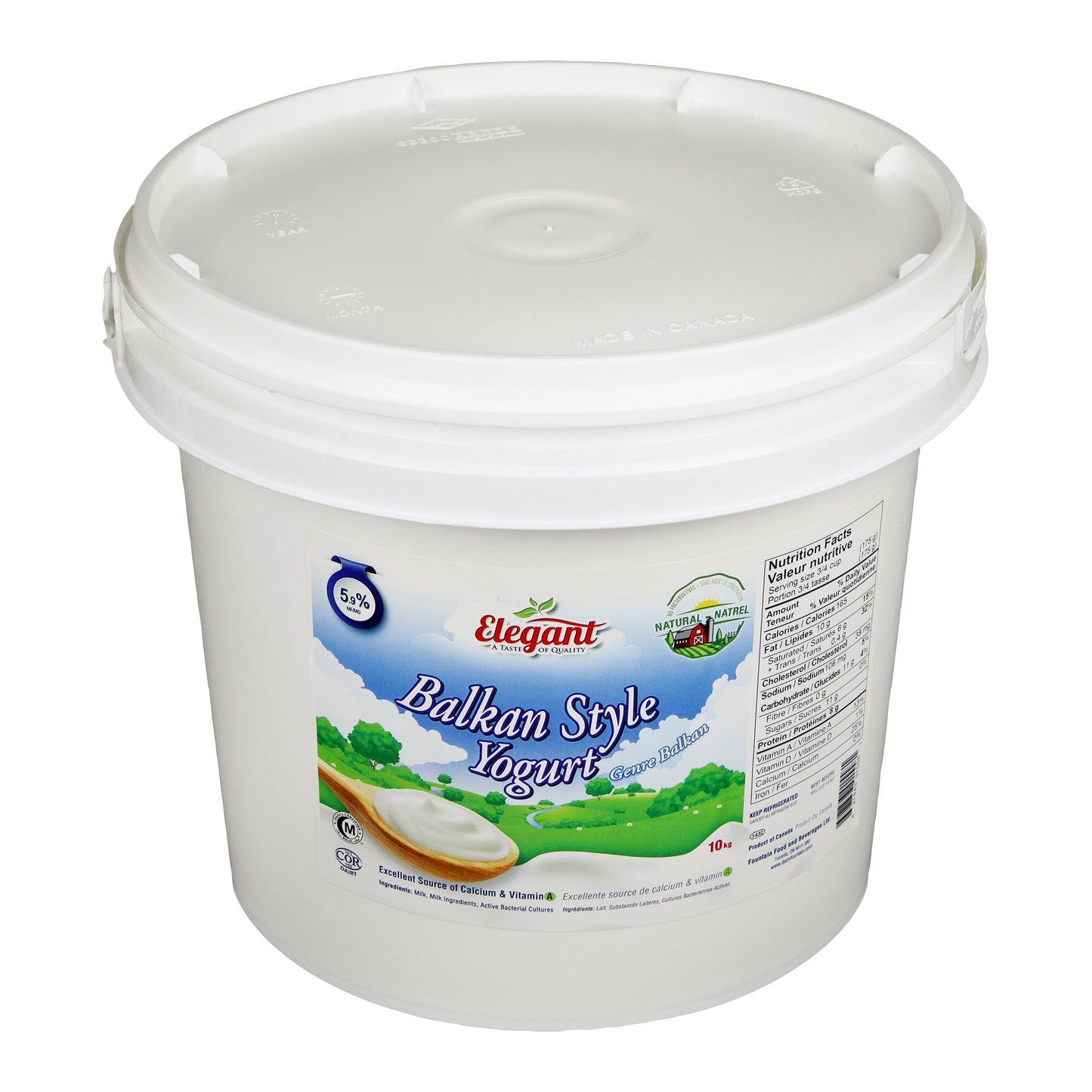 Elegant 5.9% Balkan-style Yogurt, 10 kg - image 1