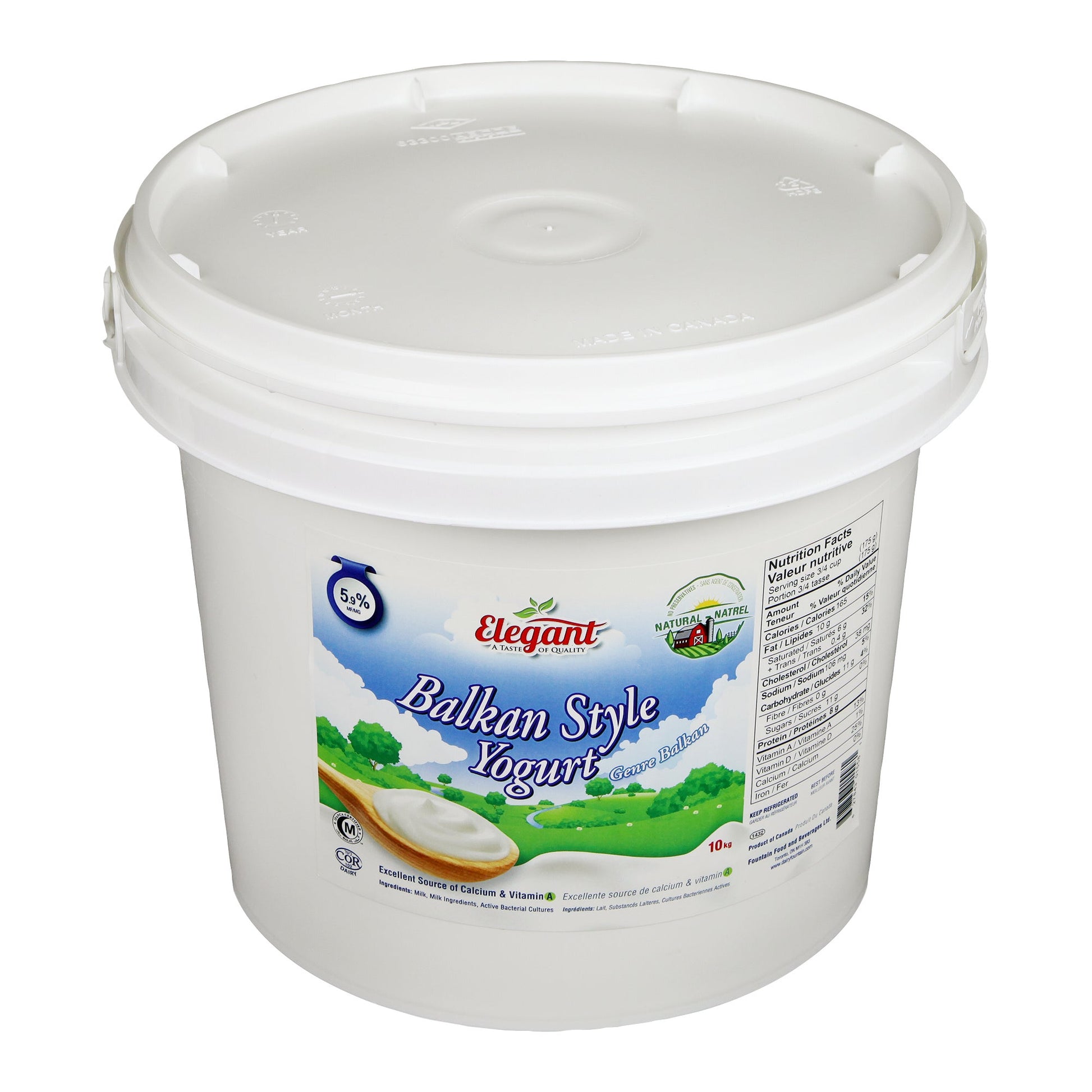 Elegant 5.9% Balkan-style Yogurt, 10 kg - image 1