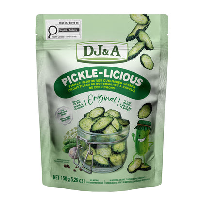 DJ&A Pickle-Licious Crispy Pickled Flavoured Cucumber Crisps, 5 × 150 g - image 2