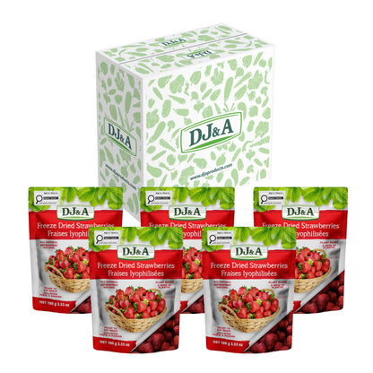 DJ&A Freeze Dried Strawberries, 5 × 100 g - image 1