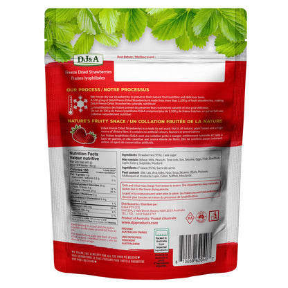 DJ&A Freeze Dried Strawberries, 5 × 100 g - image 3