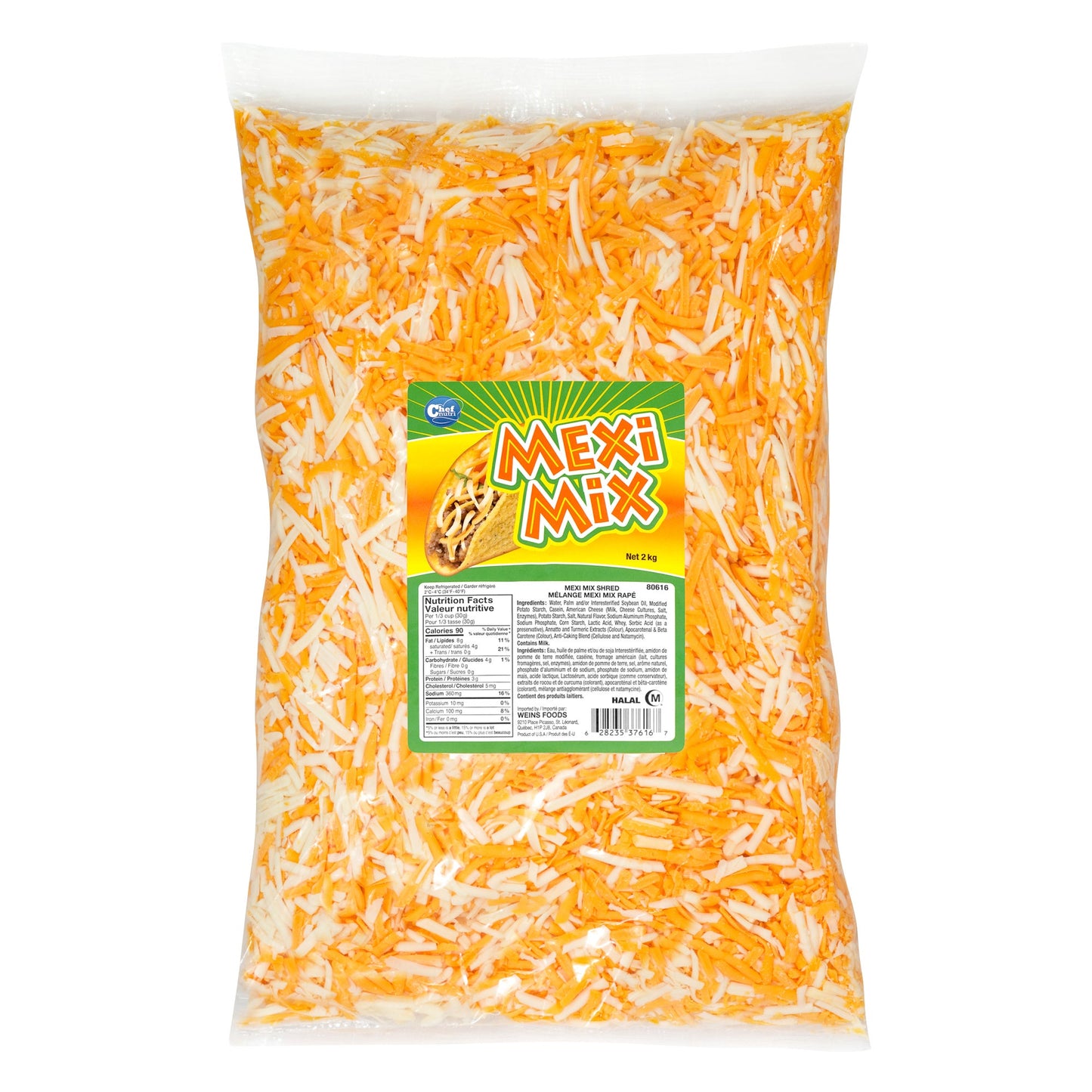 Chef Nutri Mexi Mix Analogue Shred, 2 kg - image 1