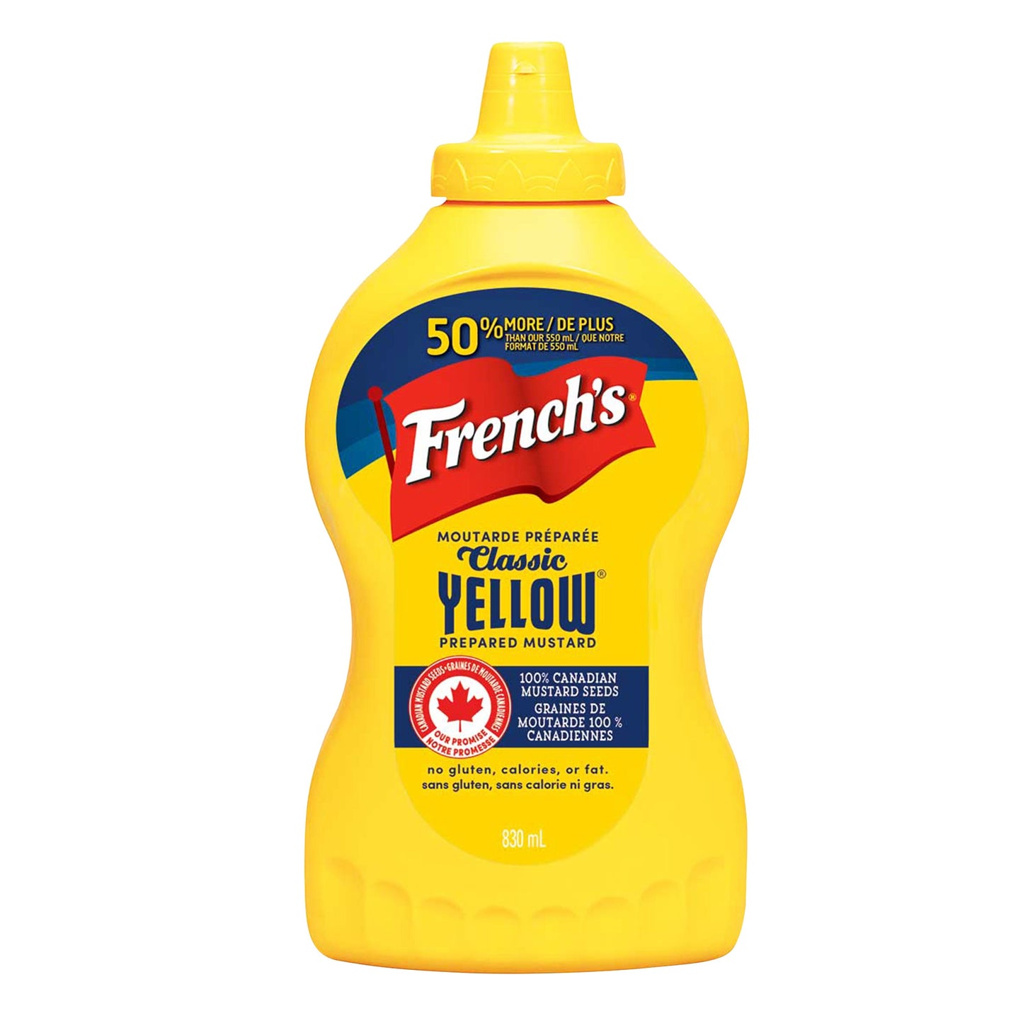 French's Yellow Mustard, 2 × 830 mL - image 1