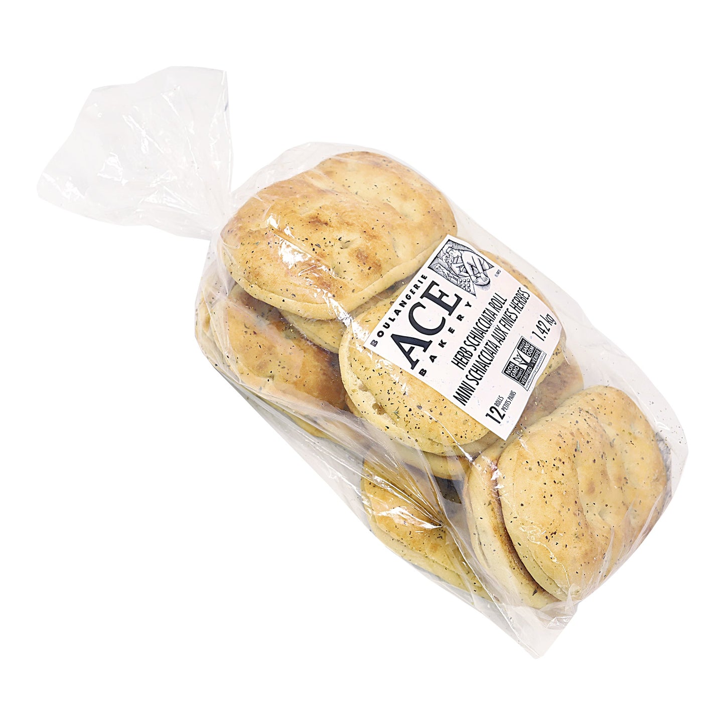 Ace Bakery Herb Schiacciata Roll, 12 Count - image 1