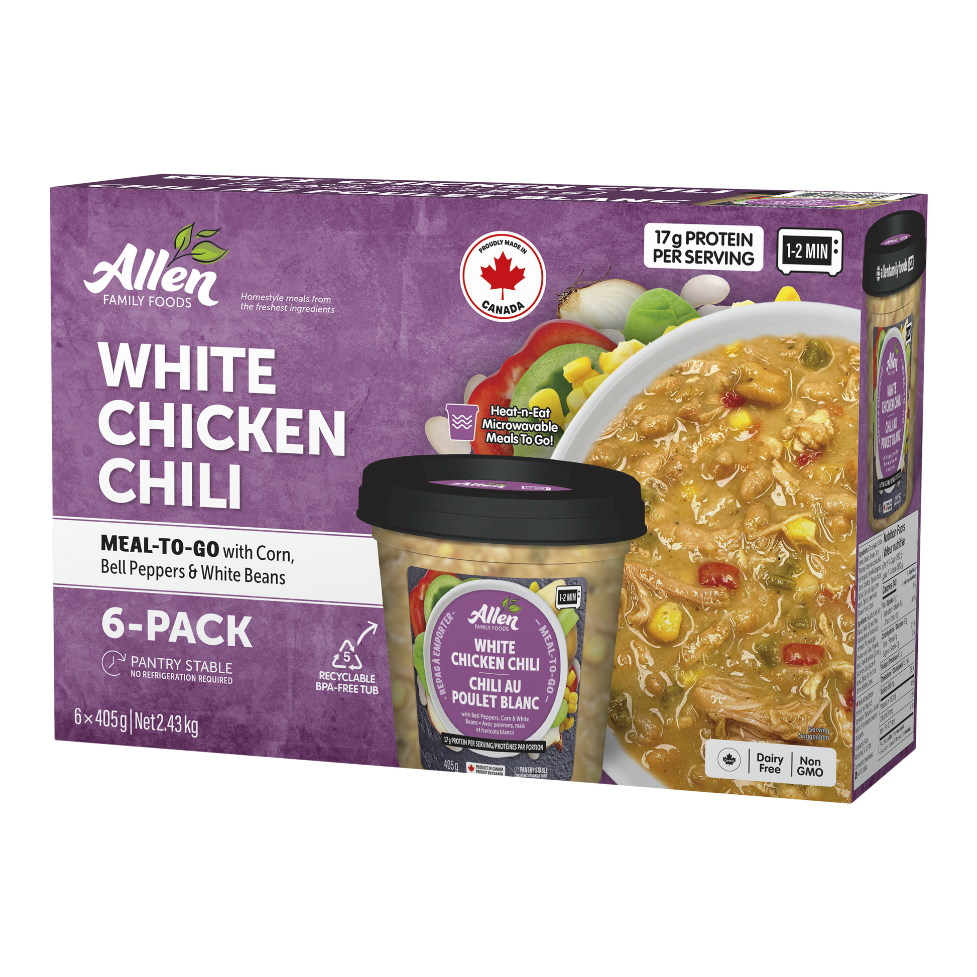 Allen Family Foods White Chicken Chili 6 × 400 g - image 1