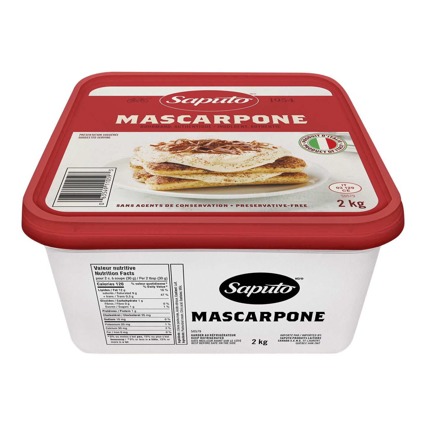 Saputo Mascarpone, 2 kg - image 1