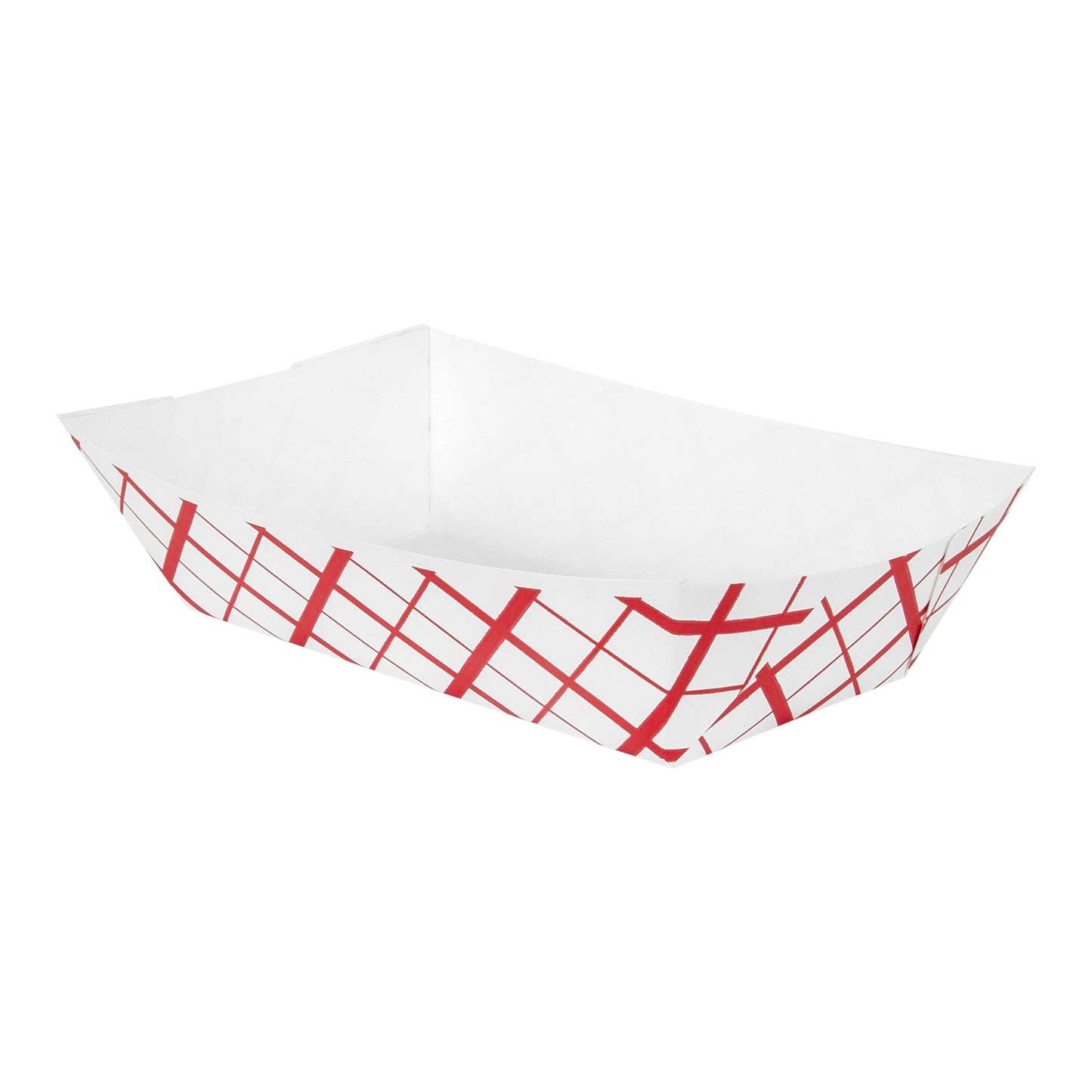 5lb Red Checkered French Fry Tray, 2 Packs of 250 - image 1