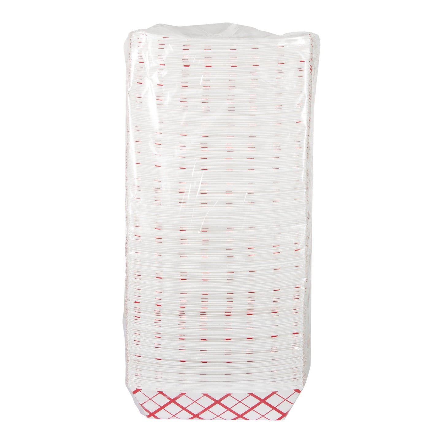 5lb Red Checkered French Fry Tray, 2 Packs of 250 - image 2