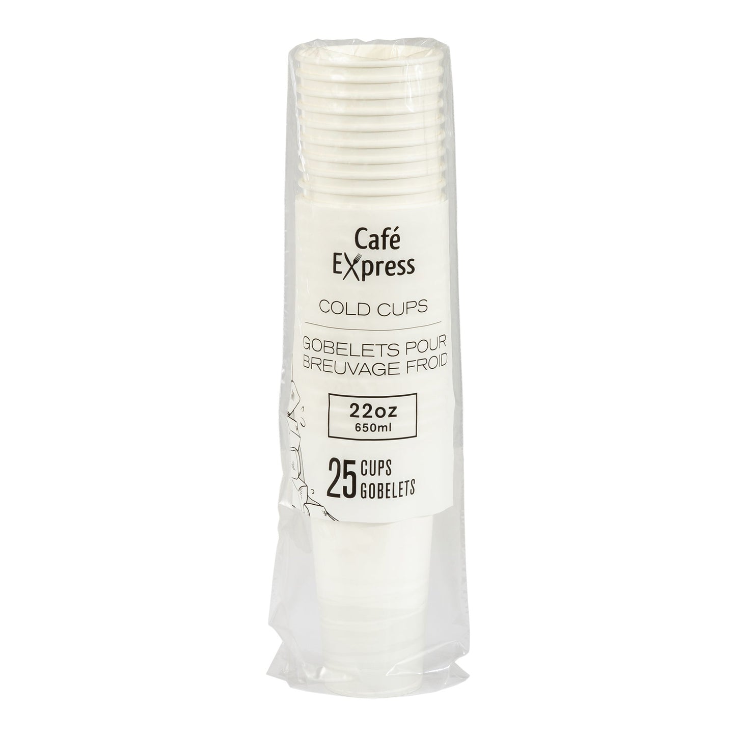 Café Express 22oz Cold Cups, 25 Packs of 20 - image 2