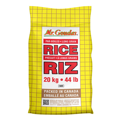 Mr Goudas Long Grain Parboiled Rice, 20 kg - image 1