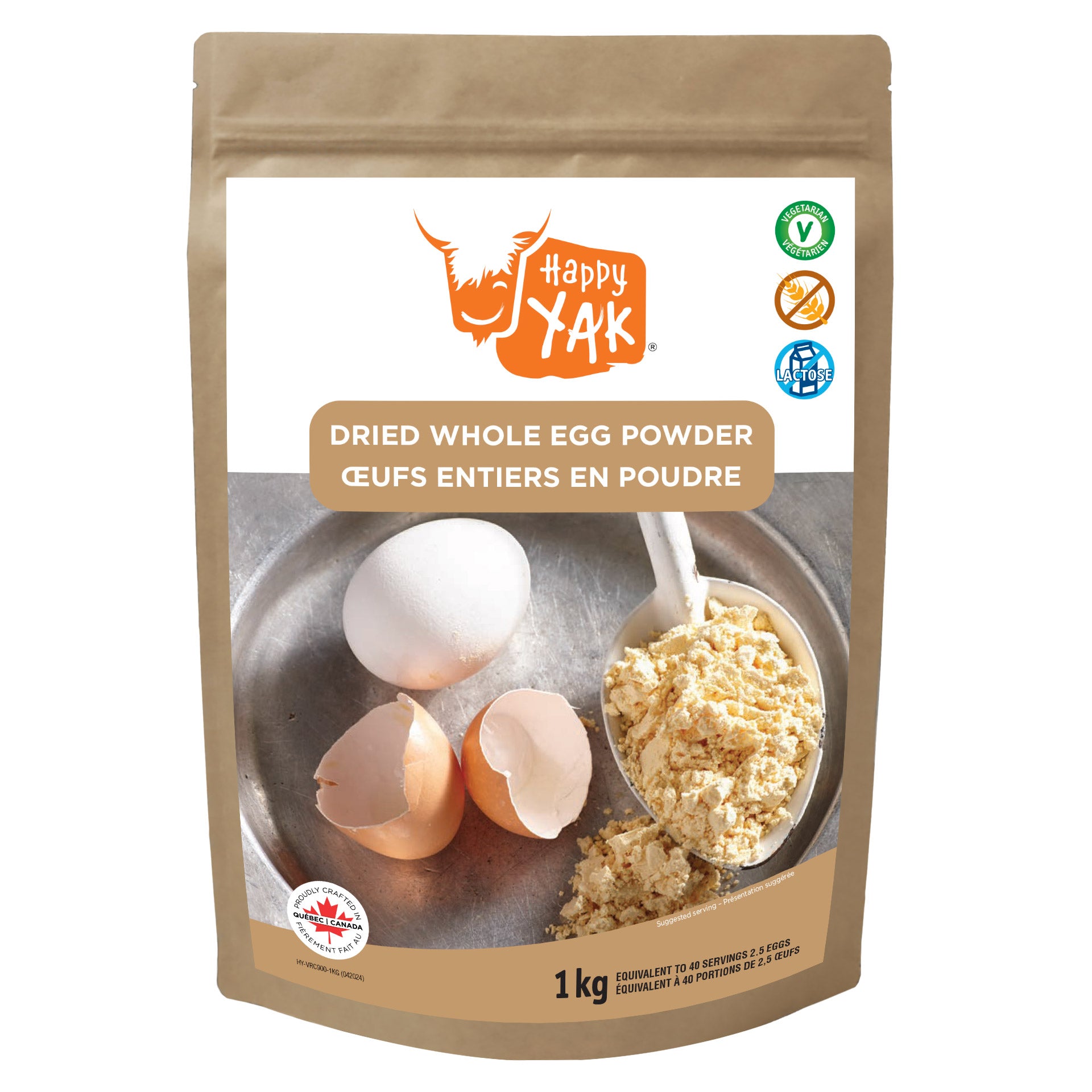 Happy Yak Dried Whole Egg Powder, 1 kg - image 1