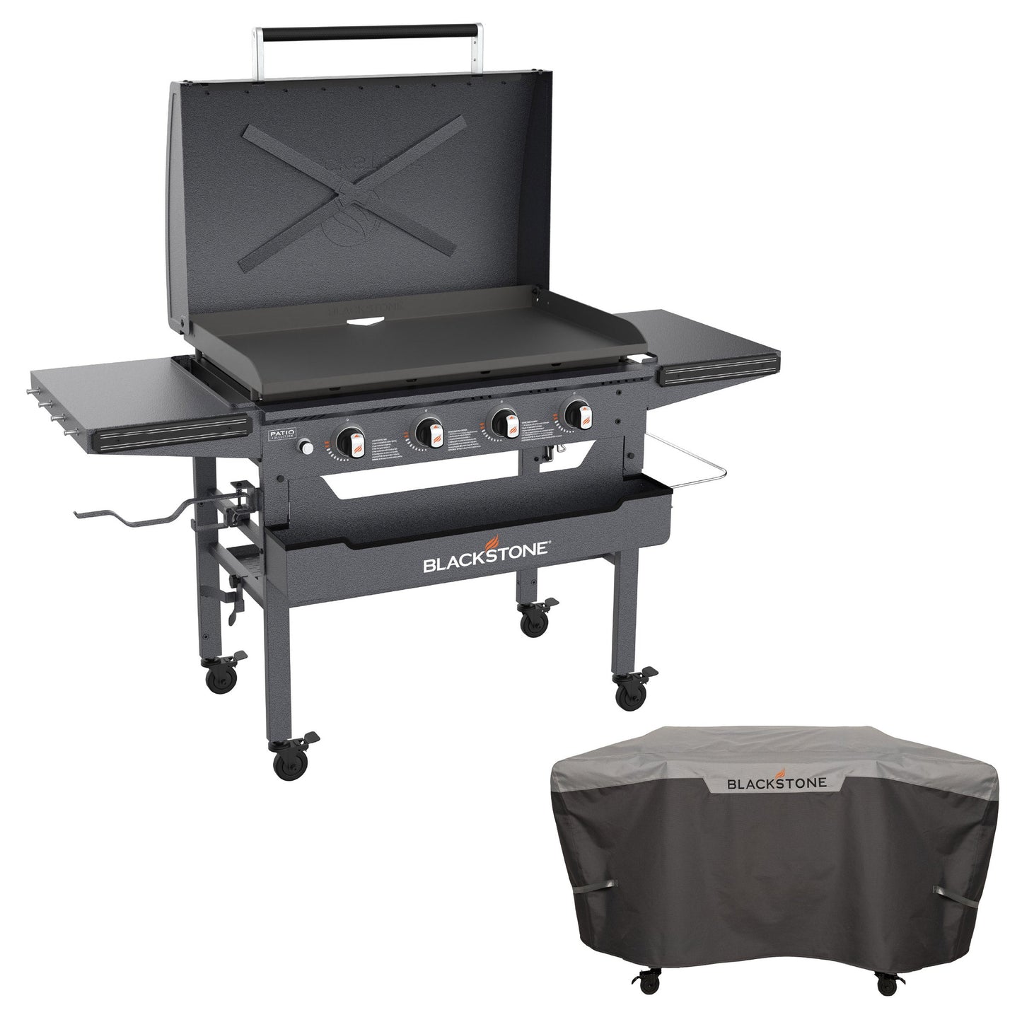 Blackstone 36” Omnivore Pre- Seasoned Griddle with Hood and Soft Cover - image 1