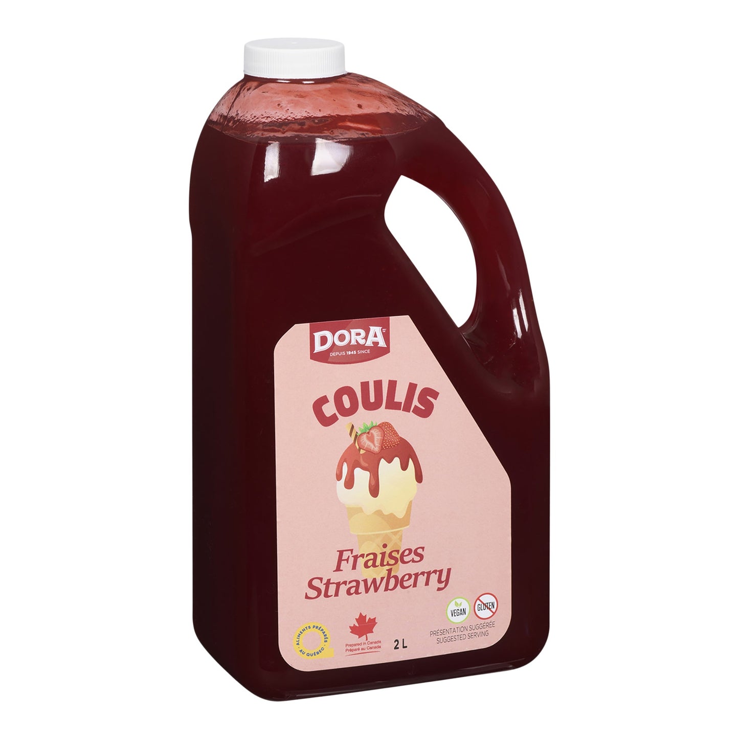 Dora Strawberry Dessert Topping 2L - image 1