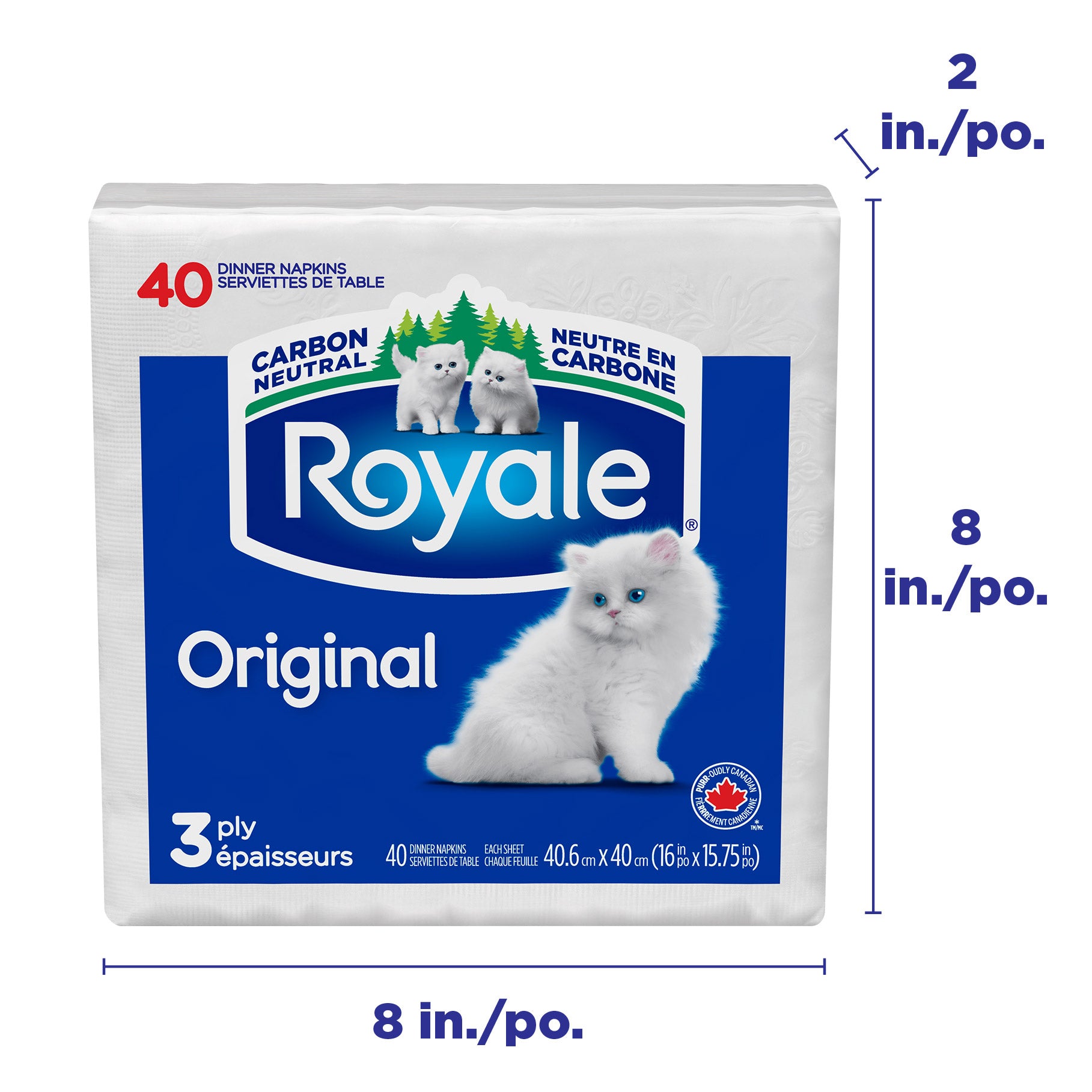 Royale 3-ply Napkins, 24 Packs, 40 Dinner Napkins per Pack - image 2