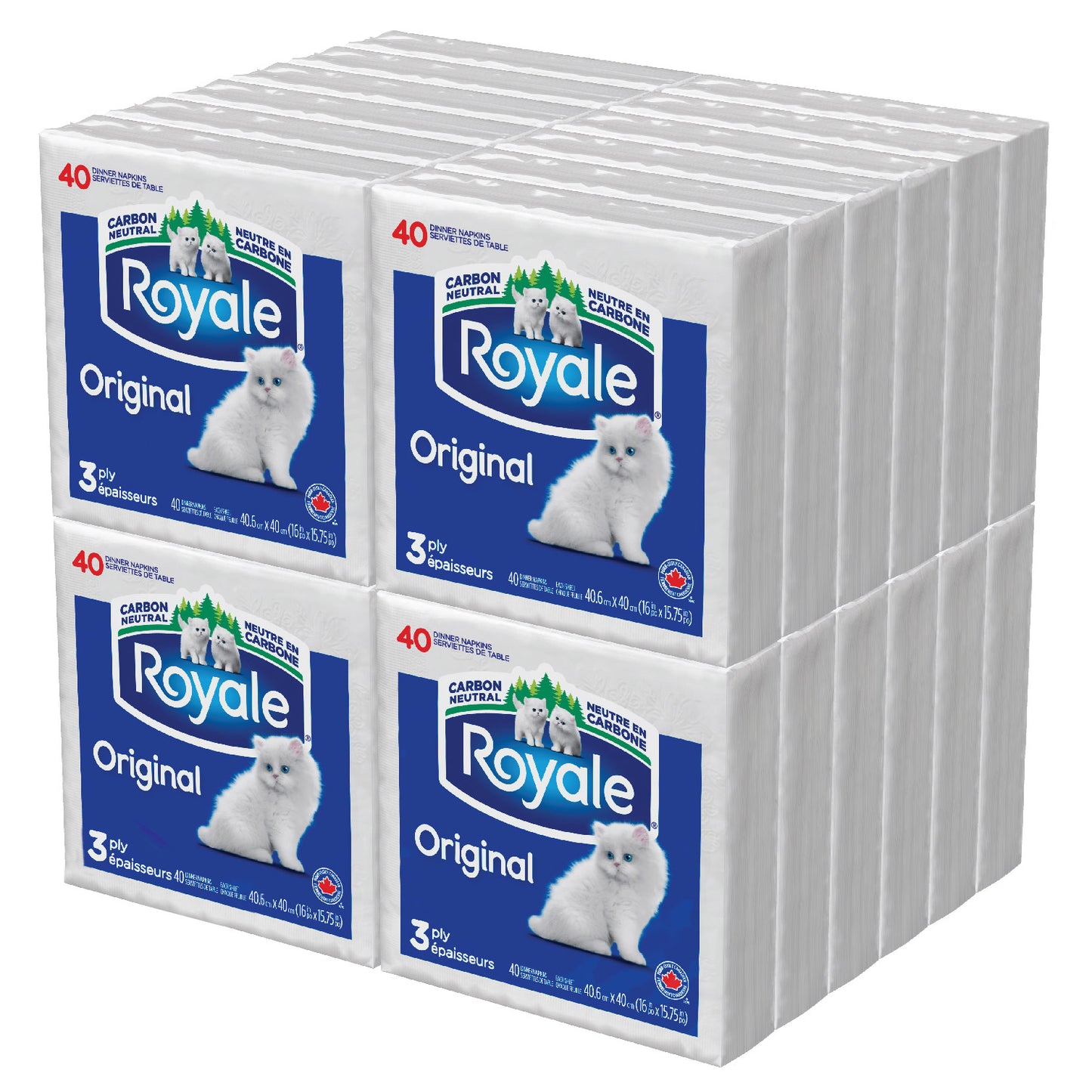 Royale 3-ply Napkins, 24 Packs, 40 Dinner Napkins per Pack - image 3