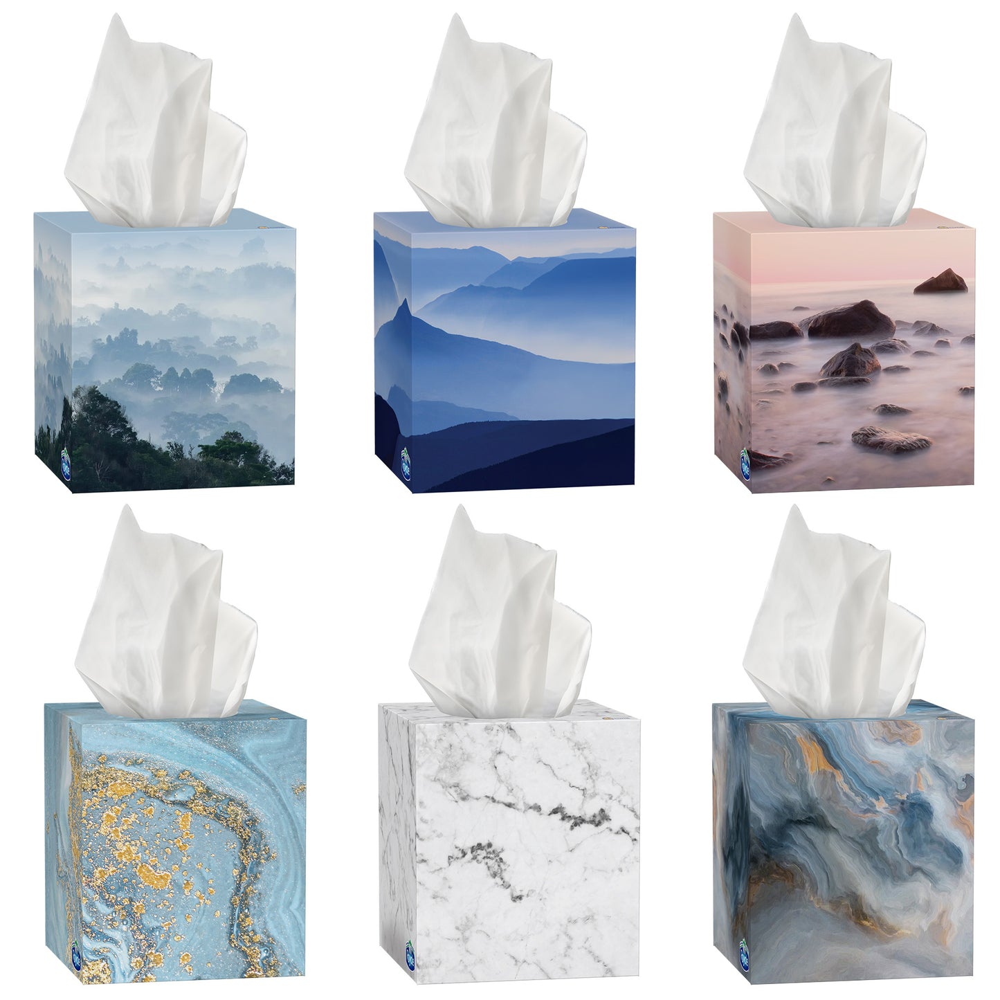 Royale Velour Lotion Facial Tissues, 24 Cube Boxes, 54 Sheets Per Box - image 2