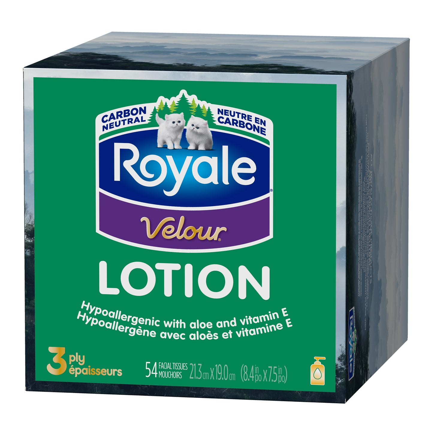 Royale Velour Lotion Facial Tissues, 24 Cube Boxes, 54 Sheets Per Box - image 3