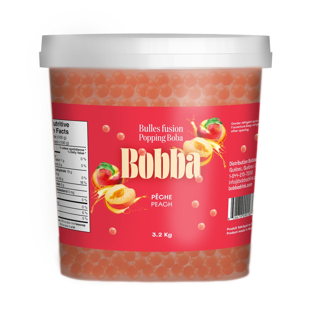 Bobba Peach Popping Boba 3.2 kg — image 1