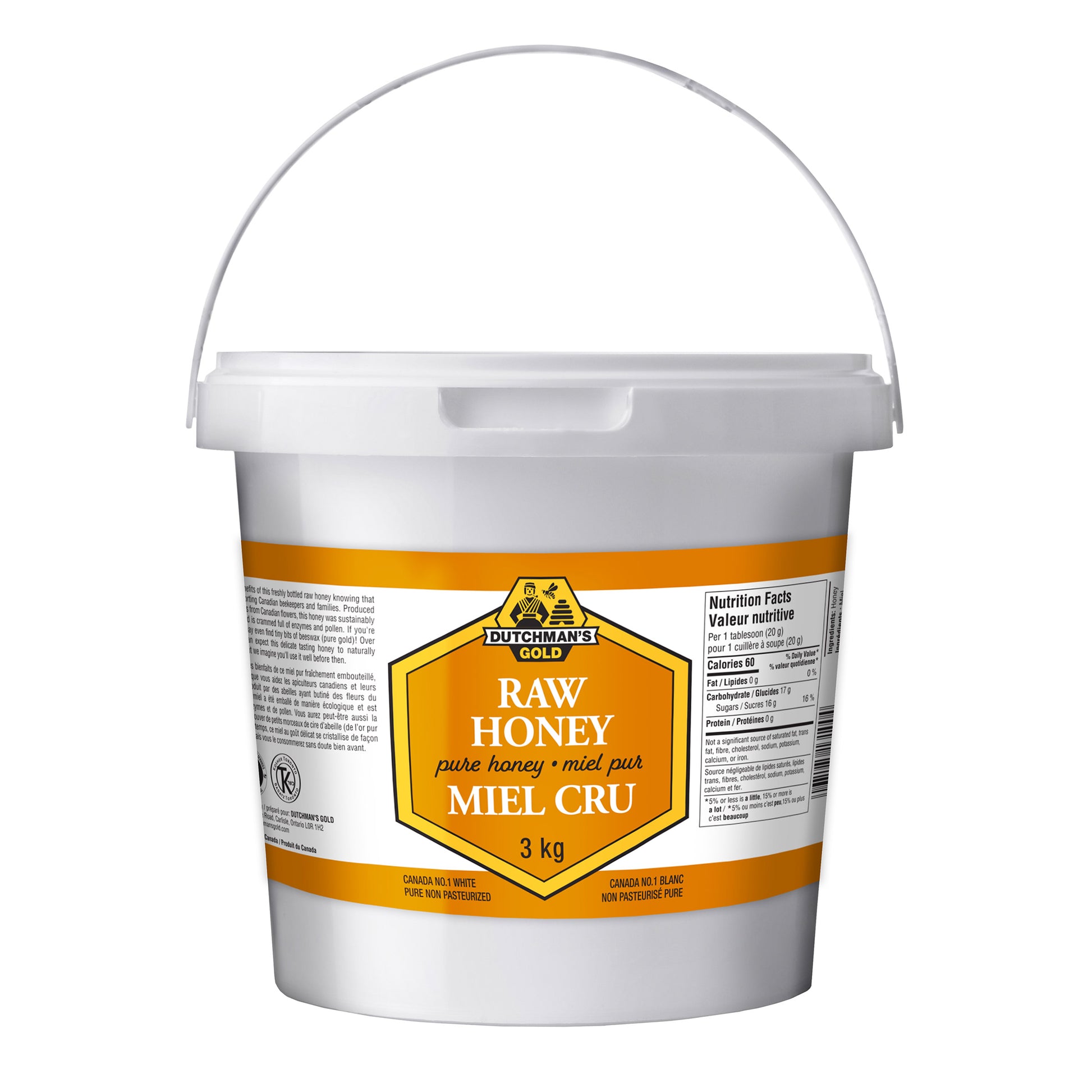 Dutchman's Gold Raw Honey, 3 kg - image 1
