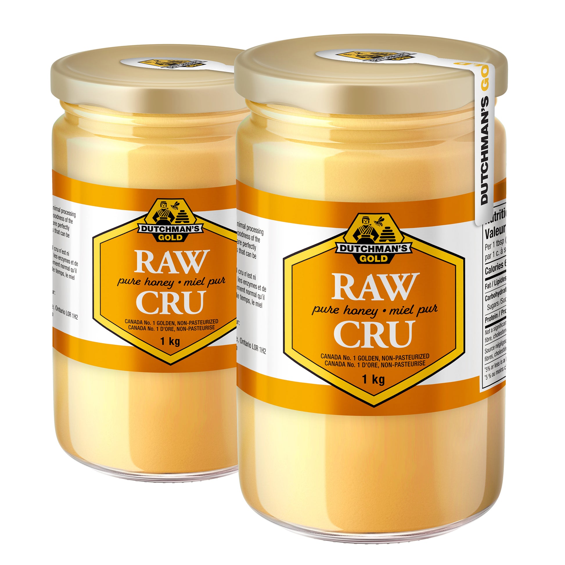 Dutchman's Gold Raw Honey, 2 × 1 kg - image 1