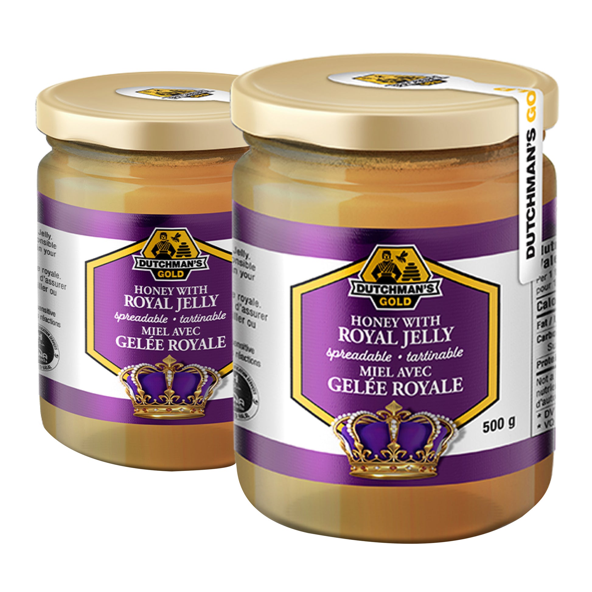 Dutchman's Gold Honey with Royal Jelly, 2 × 500 g - image 1