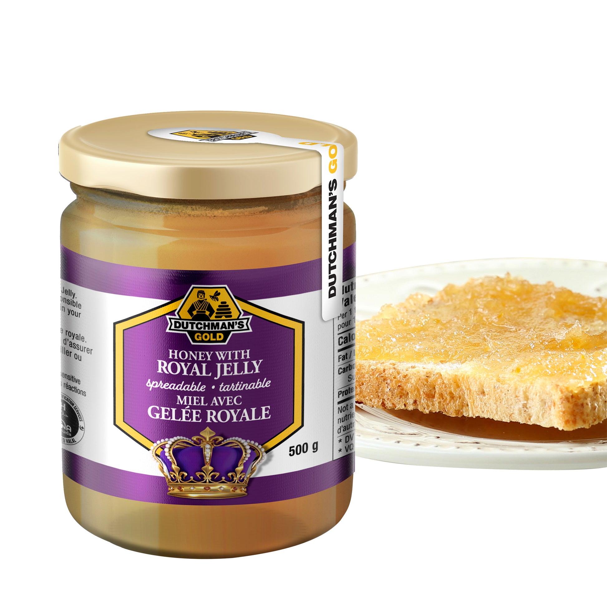 Dutchman's Gold Honey with Royal Jelly, 2 × 500 g - image 2