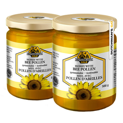 Dutchman's Gold Honey with Bee Pollen, 2 × 500 g - image 1