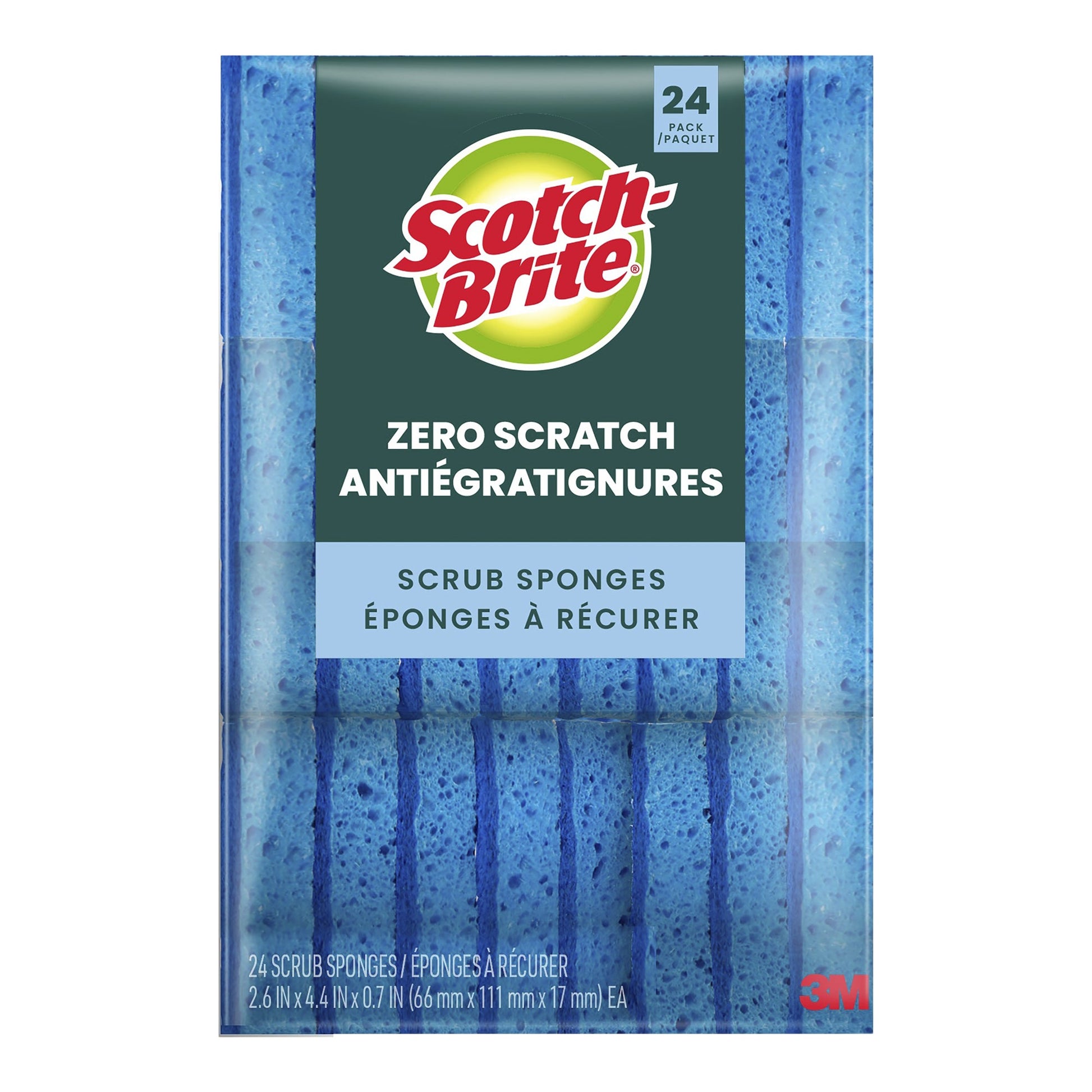 Scotch-Brite Zero Scratch Sponge, Pack of 24 - image 1
