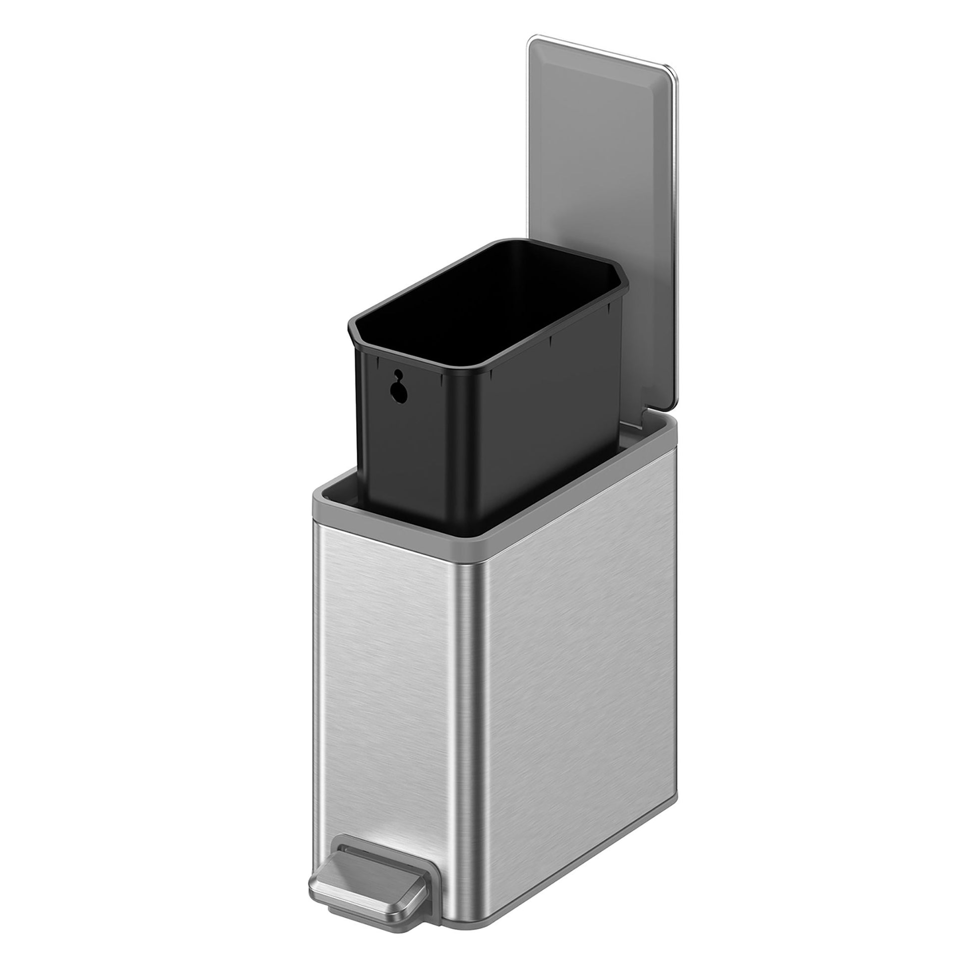 EKO 6.7L Step Trash Can, 2-pack - image 2