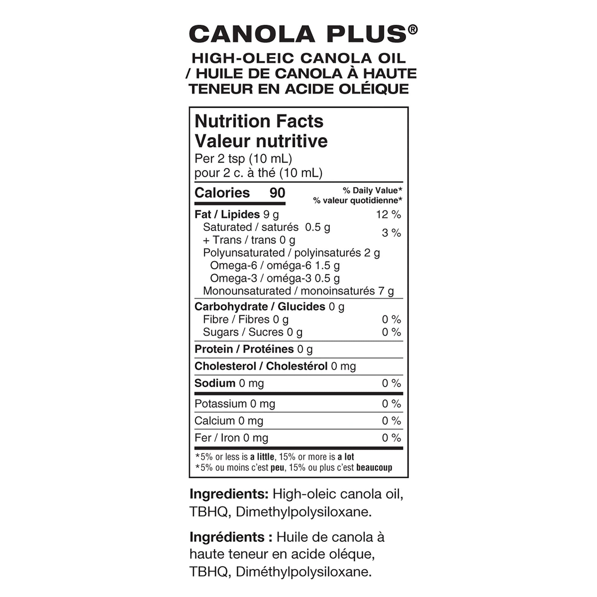 Canola Plus High Oleic Canola Oil, 16L - image 2