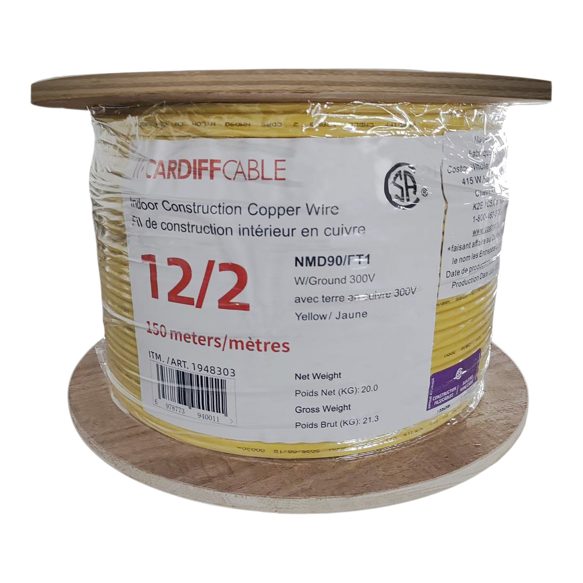 Construction Copper Wire NMD90 12/2, 150 m - image 1