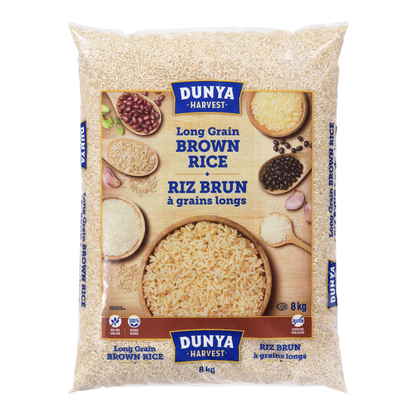 Dunya Harvest Long Grain Brown Rice, 8 kg - image 1