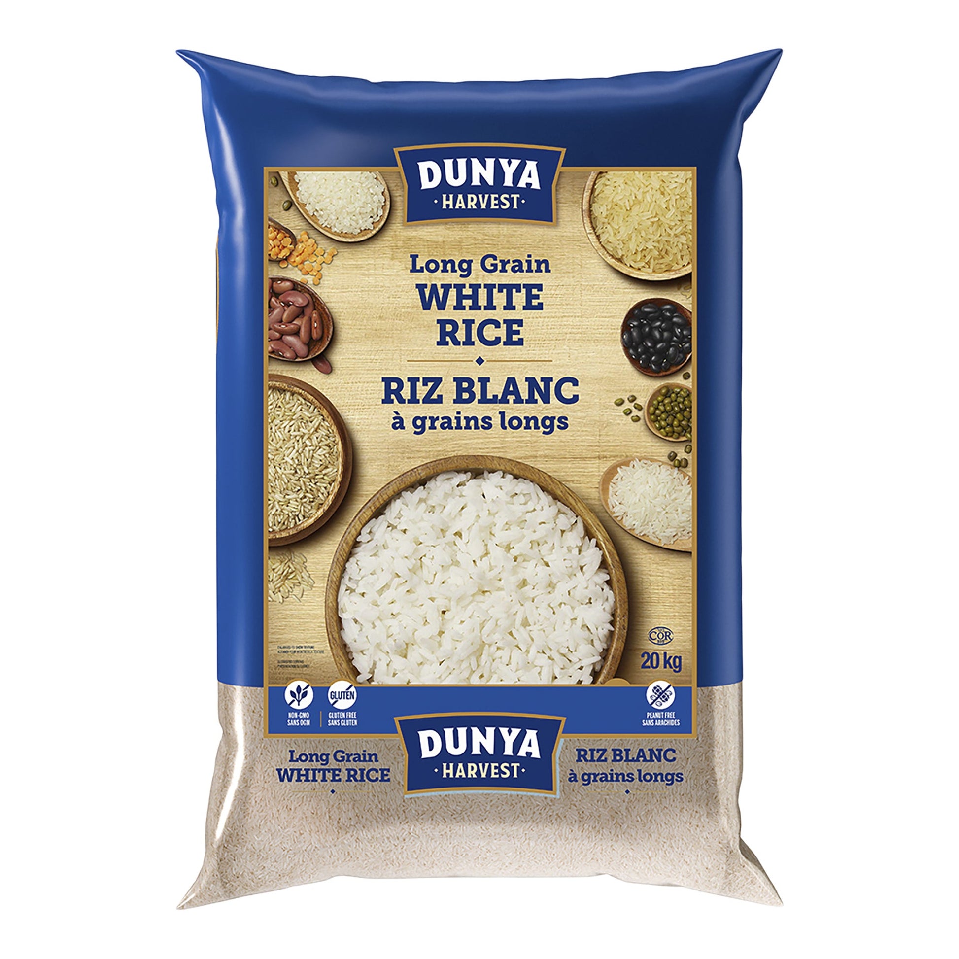 Dunya Harvest Long Grain White Rice, 20 kg - image 1