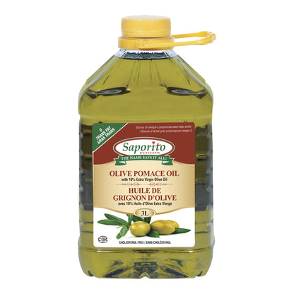 Saporito Pomace Oil with 10% Extra Virgin Olive Oil, 3L - image 1
