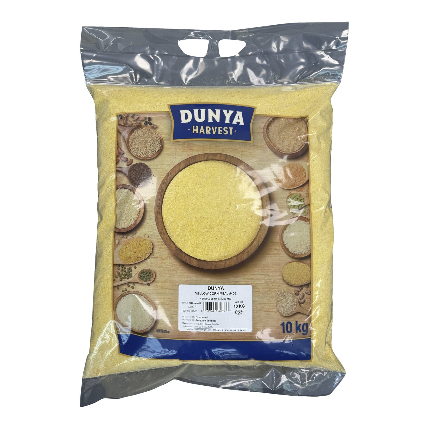 Dunya Harvest Yellow Corn Meal, 10 kg - image 1