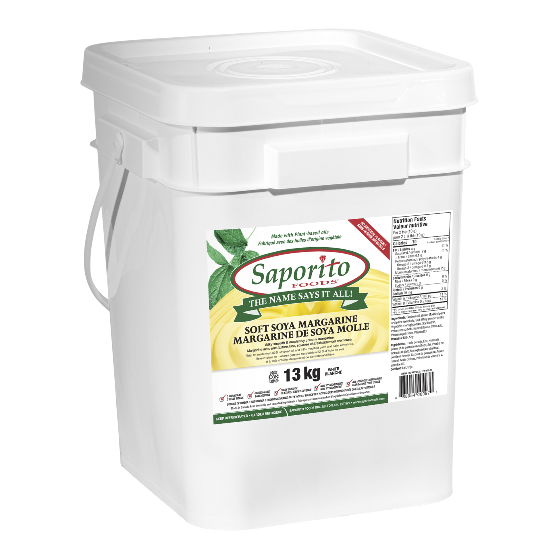 Saporito White Margarine, 13kg - image 2