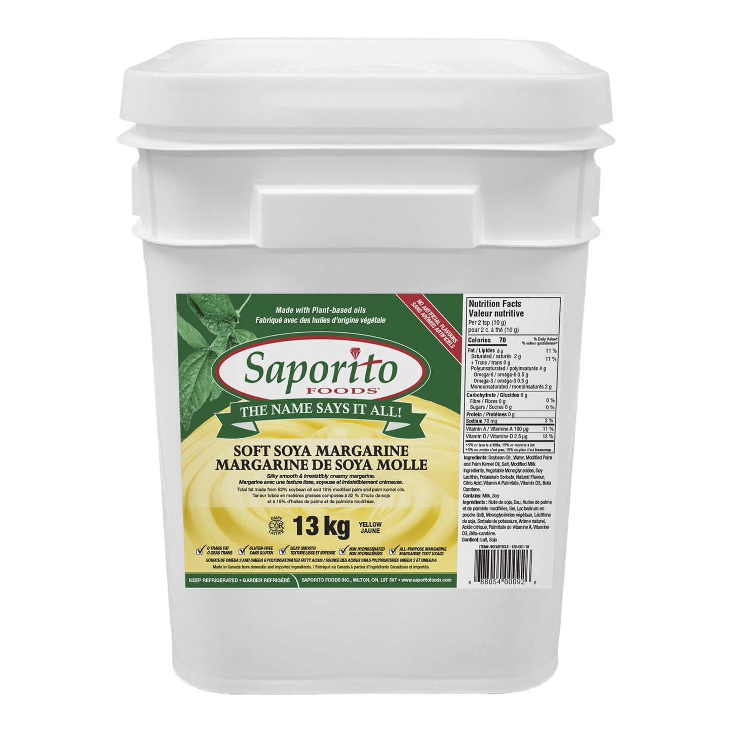Saporito Yellow Margarine, 13kg - image 1