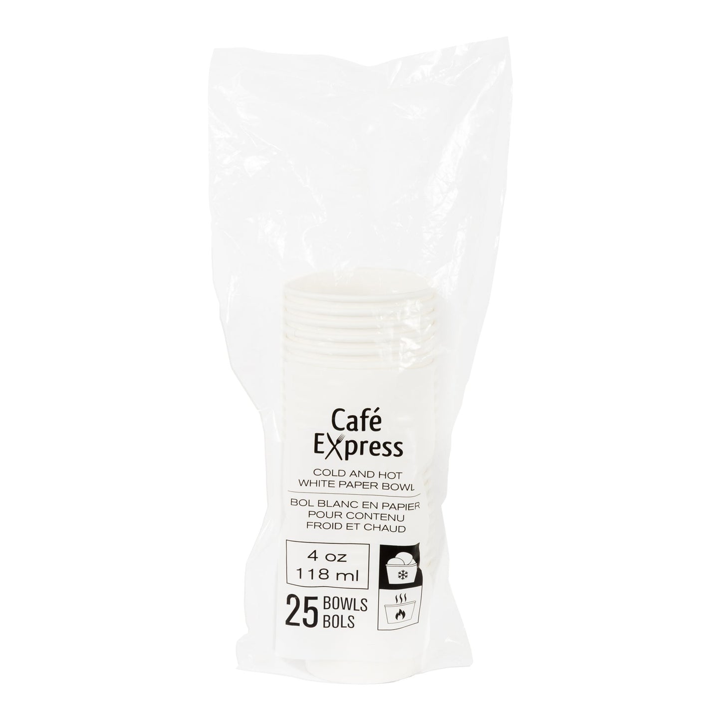 Cafe Express 4 oz White Paper Bowl, Pack of 500 - image 2