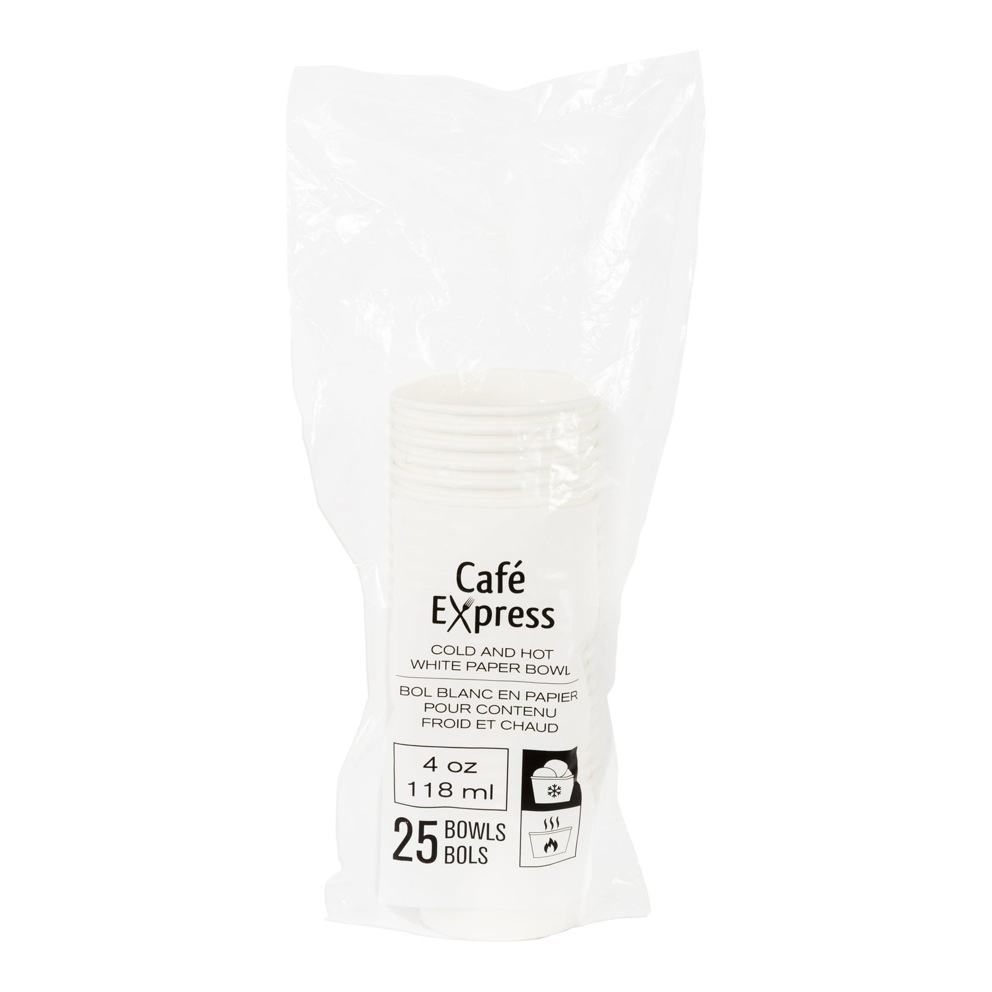 Cafe Express 4 oz White Paper Bowl, Pack of 500 - image 2