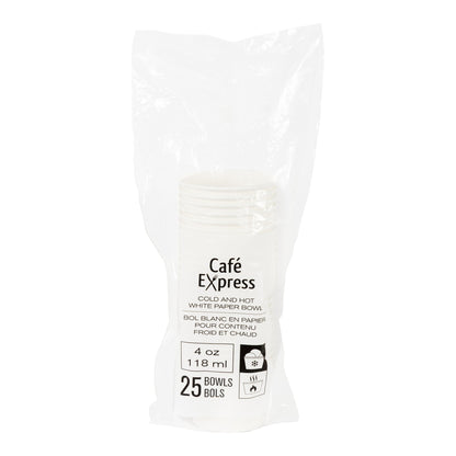 Cafe Express 4 oz White Paper Bowl, Pack of 500 - image 2