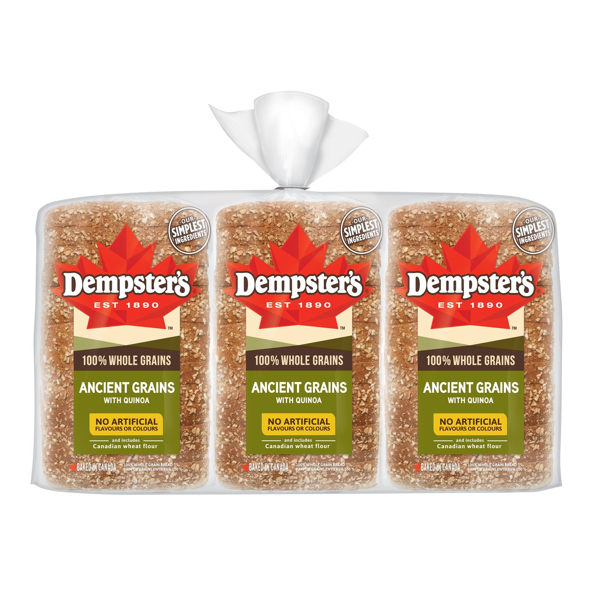 Dempster's Ancient Grains With Quinoa Bread, 3 × 600 g - image 1