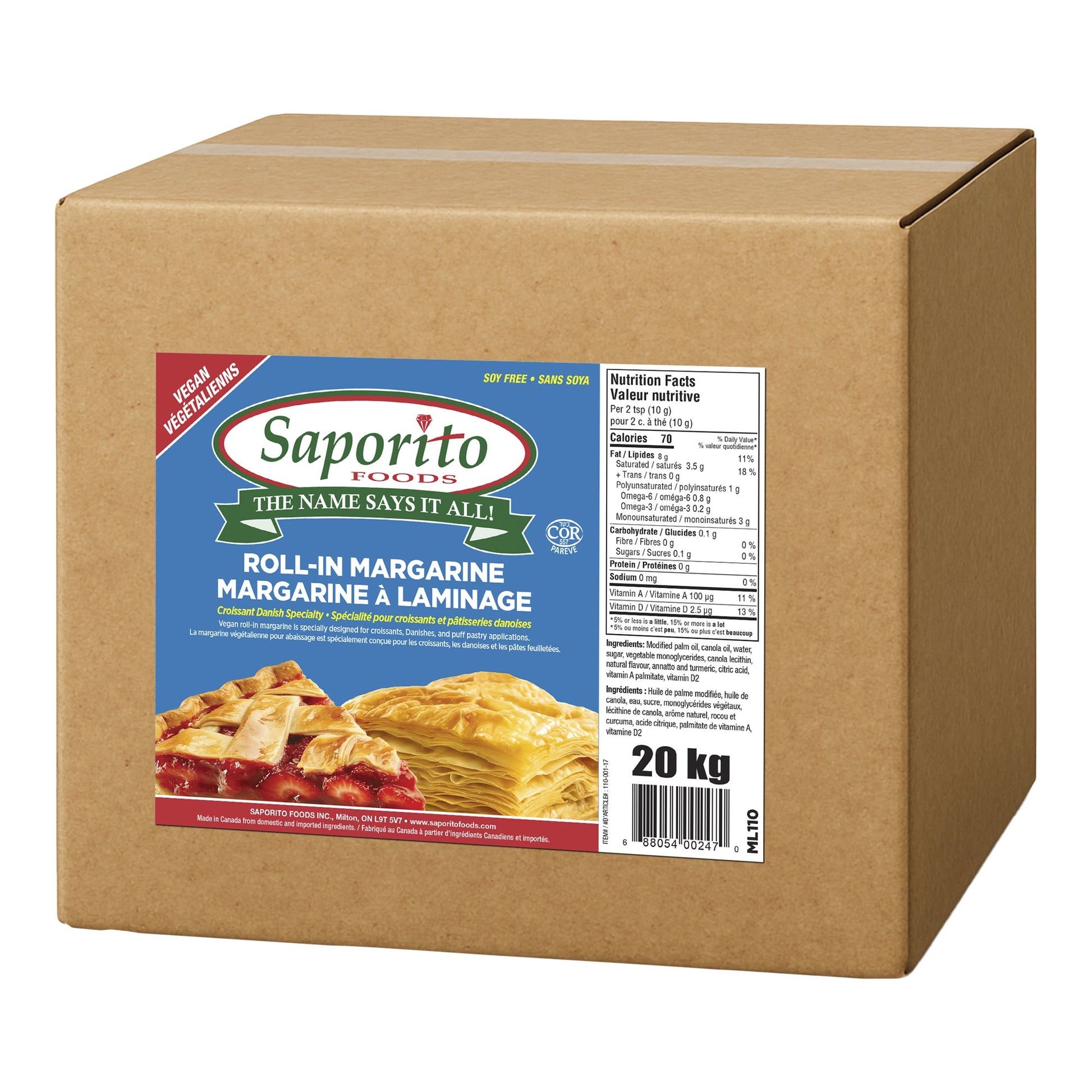 Saporito Roll In Margarine, 20kg - image 1
