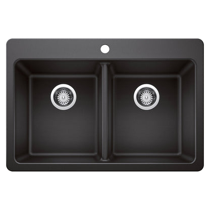 Blanco Homestyle 30.5 in. Double Bowl SILGRANIT Kitchen Sink - image 2