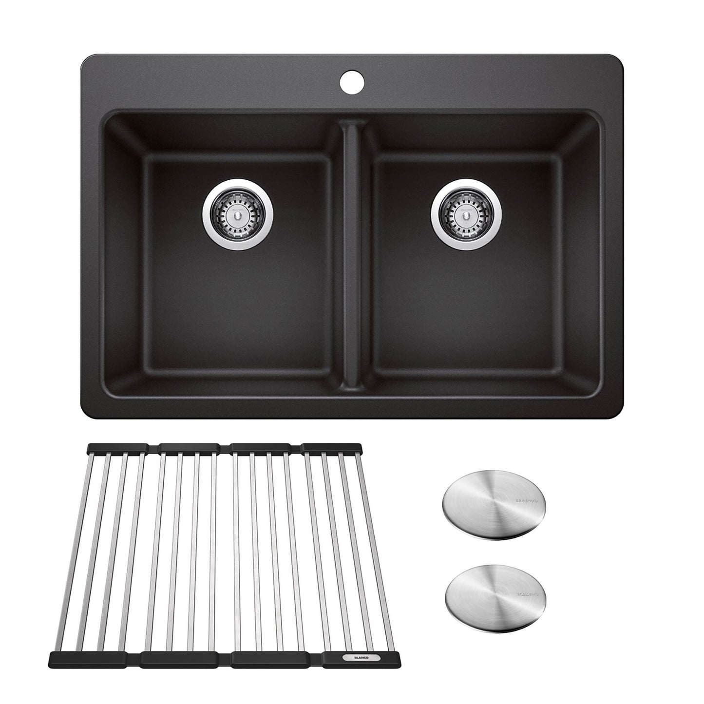 Blanco Homestyle 30.5 in. Double Bowl SILGRANIT Kitchen Sink - image 3