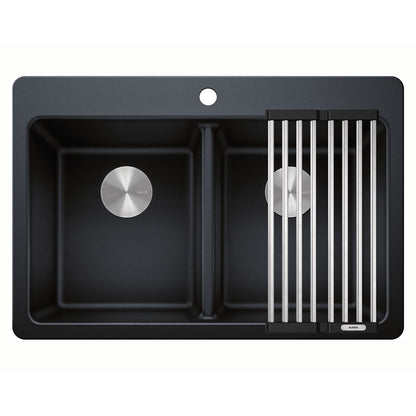 Blanco Homestyle 30.5 in. Double Bowl SILGRANIT Kitchen Sink - image 4