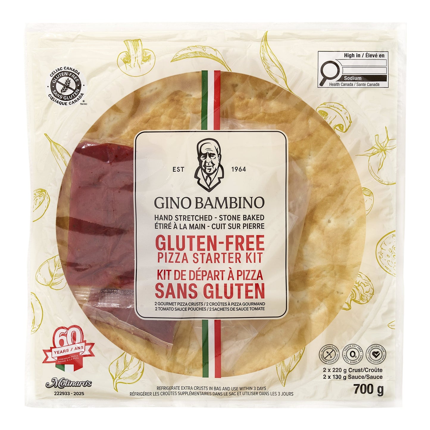 Gino Bambino Gluten Free Pizza Kit Pack of 2 - image 1