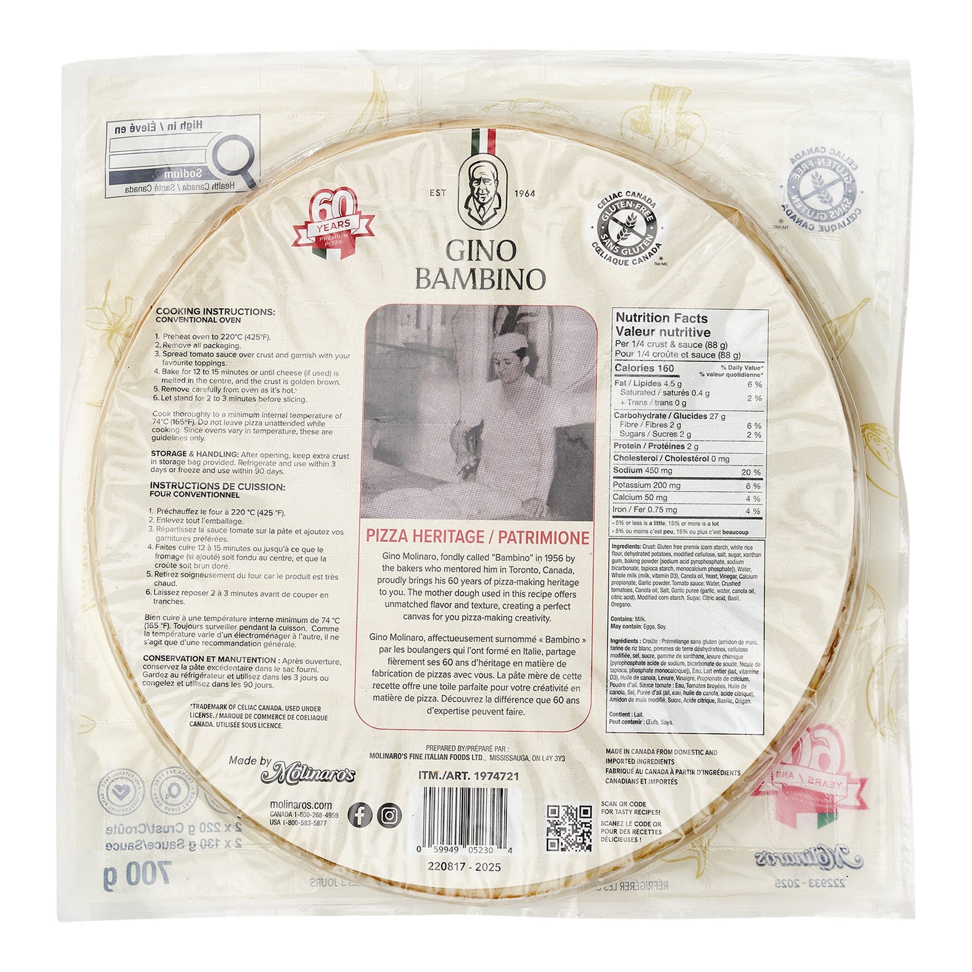 Gino Bambino Gluten Free Pizza Kit Pack of 2 - image 2